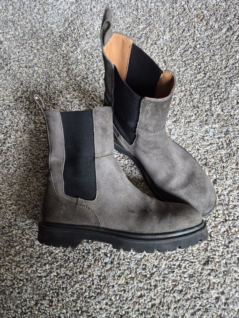 Camel Active Olive Suede Chelsea Boot